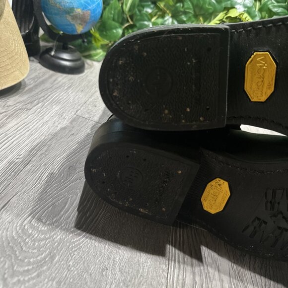 Vintage HH DOUBLE H Barry Leather Mens Size 10 EE Motorcycle Harness Boots USA - Picture 10 of 11